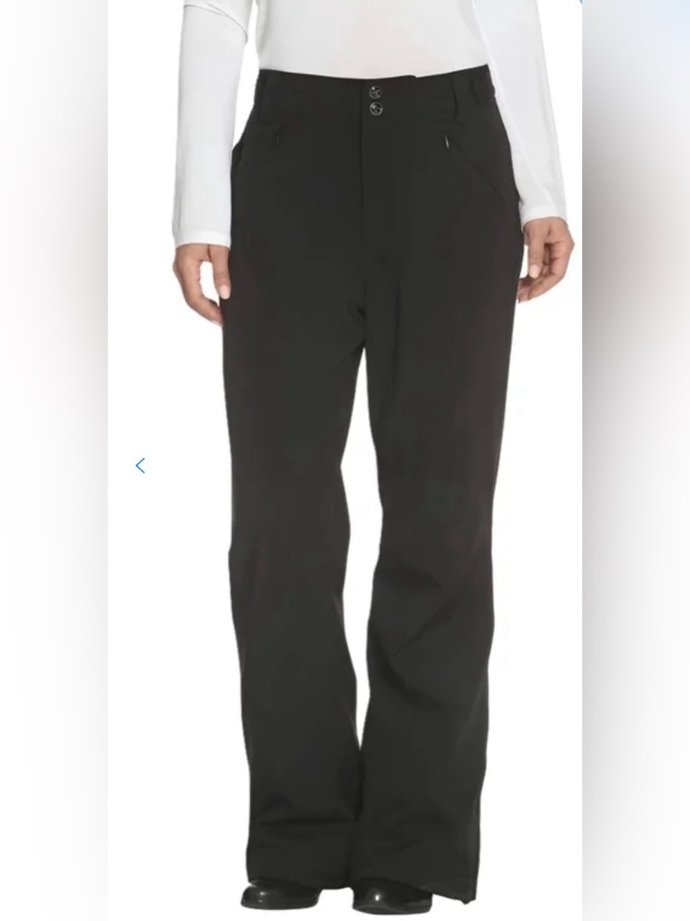 Gerry Snow Tech Ski Pants Classic Black Straight-Leg Fleece Lined Pants, Black